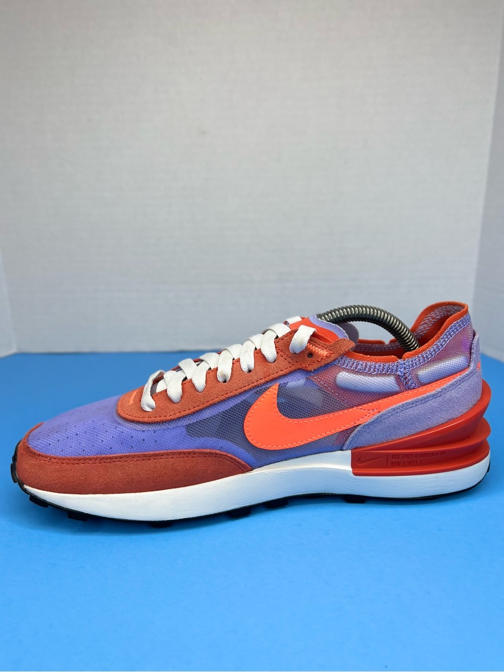 Women’s Nike Waffle One Team Orange Sz 10 NO INSOLES DC2533-800 Like New No Box - Picture 11 of 16